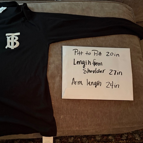 Burberry Black Long Sleeve Tee - Picture 4 of 4